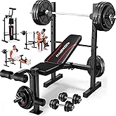 3-Tier Dumbbell Rack, 1100LB Capacity Adjustable Weight Rack for Home Gym, Heavy-Duty Weight Stand for Dumbbells Kettlebells & Weight Plates(Rack Only)