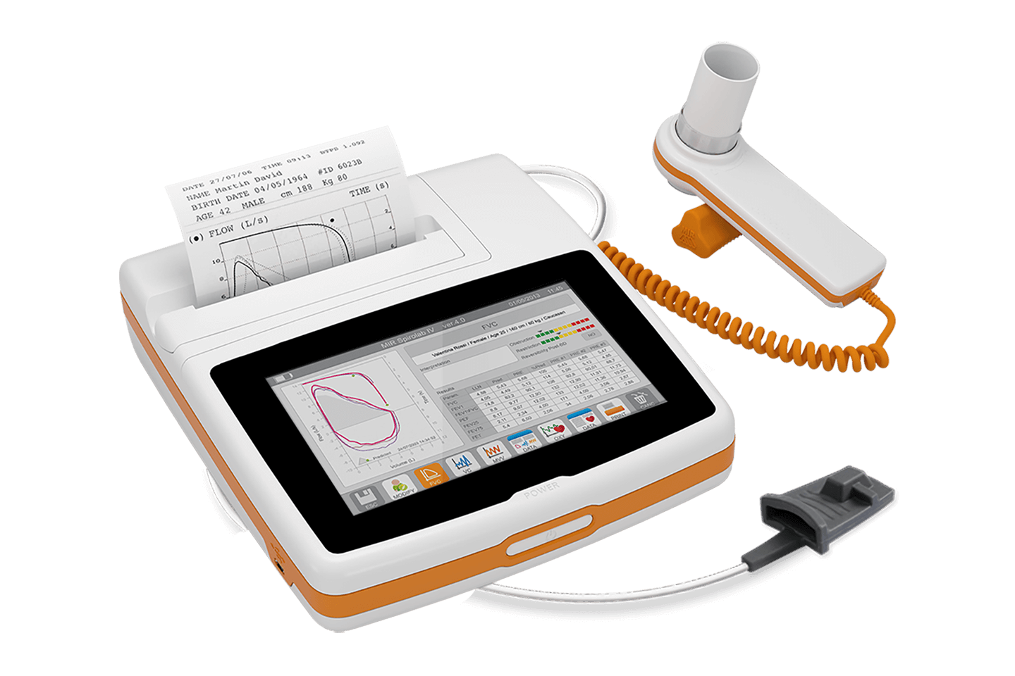 All-in-one desktop spirometer